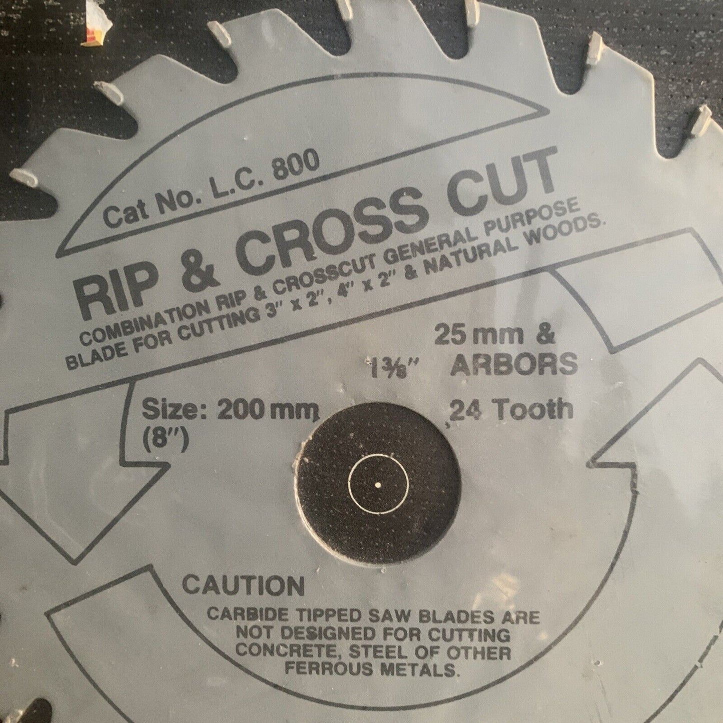 Saw Blade OMARK 200mm 25mm & Arbors RIP & CROSSCUT Carbide Tipped  24 Australia