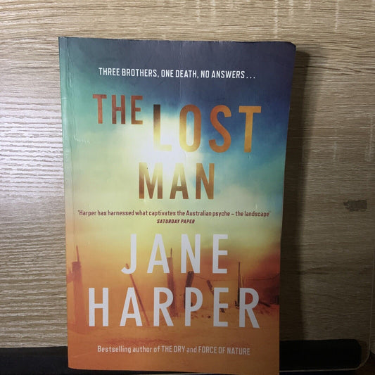 Fiction PB THE LOST MAN by Jane Harper 2018 Read Once Australian Large Book