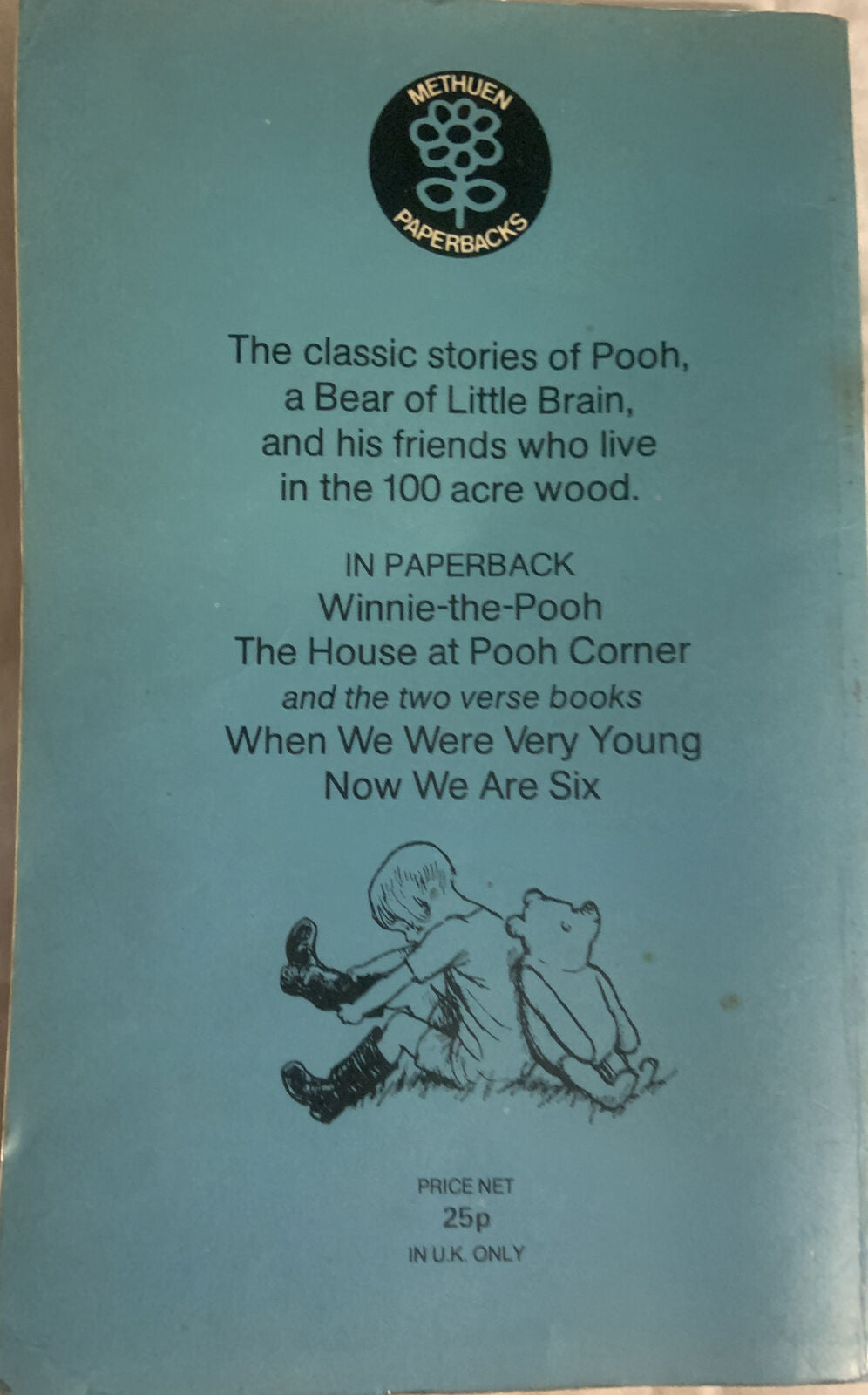 Fiction PB THE HOUSE AT POOH CORNER A.A Milne 1974 Adventure Fantasy Young Adult
