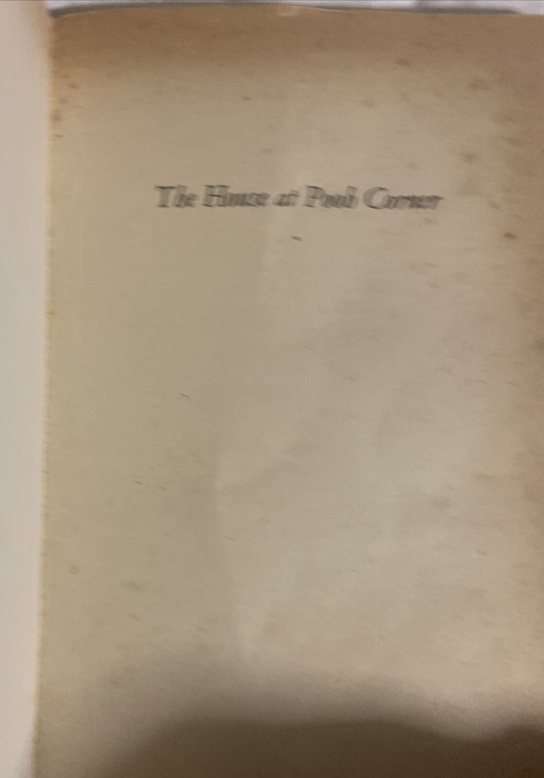 Fiction PB THE HOUSE AT POOH CORNER A.A Milne 1974 Adventure Fantasy Young Adult