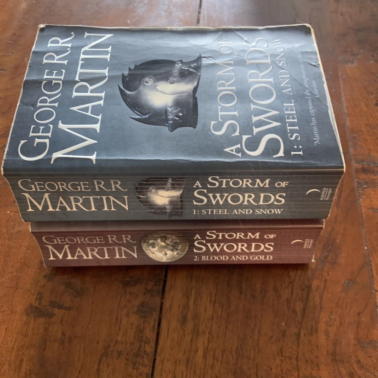 Fiction PB A STORM OF SWORDS 2 Book Bundle Books 1 & 2 George R R Martin Novel