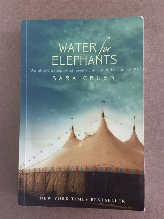 Fiction PB WATER FOR ELEPHANTS by Sara Gruen Women's Romance PB Book 2006