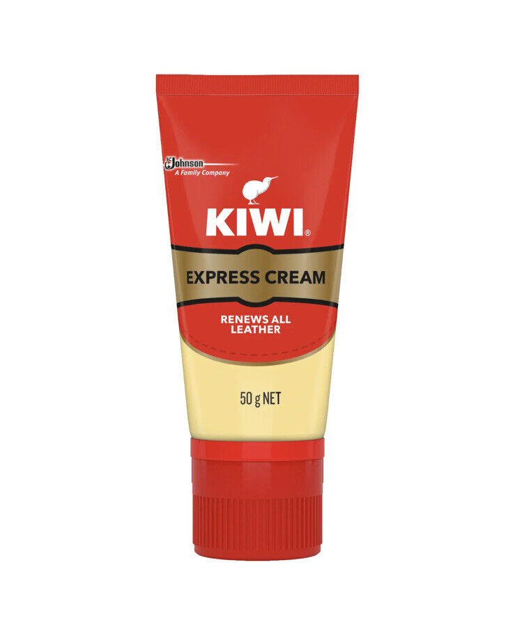 2x  KIWI Express Cream NEUTRAL 50g RENEWS ALL LEATHER Shine Nourish Shoe Bags