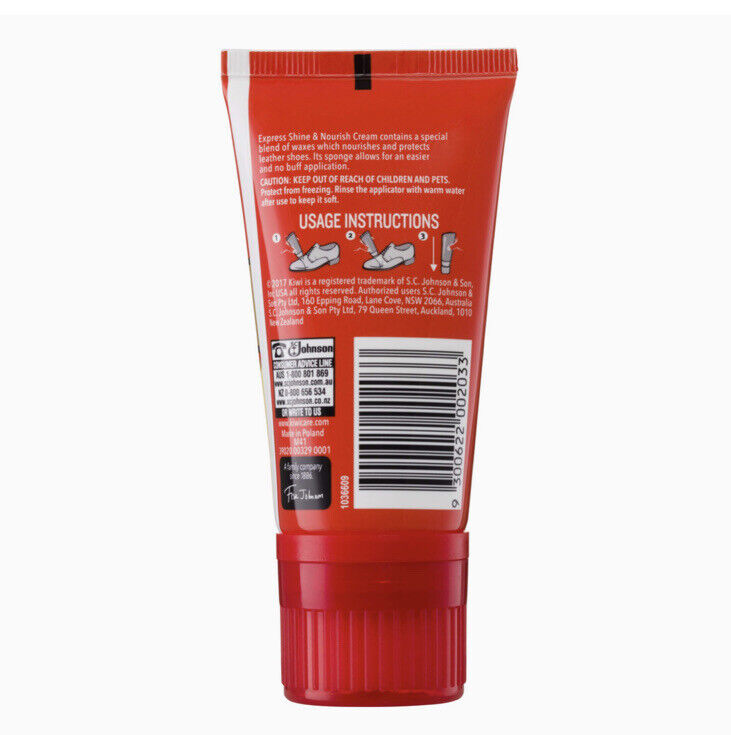 2x  KIWI Express Cream NEUTRAL 50g RENEWS ALL LEATHER Shine Nourish Shoe Bags
