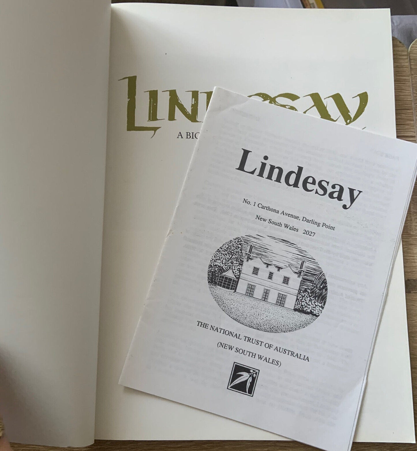 LINDESY A Biography of The House 1984 National Trust 77 Pages Australian History