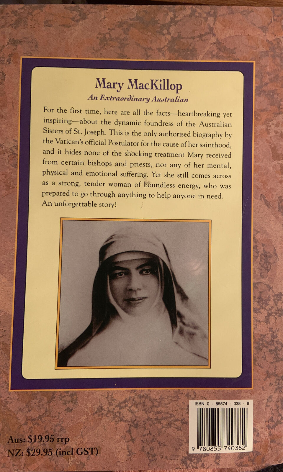 MARY MacKILLOP An Extraordinary Australian Paul Gardiner PB 1994 Saint Biography