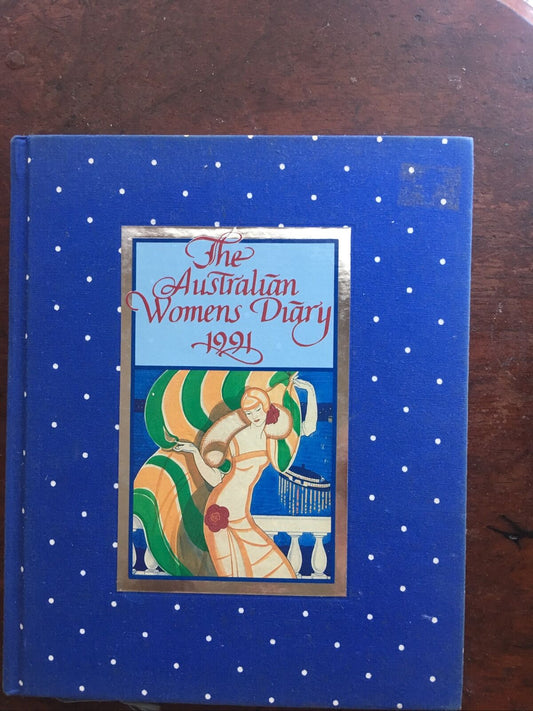 HC Book The Australian Womens Diary 1991 Fabric Ribbon Bookmark - Unused