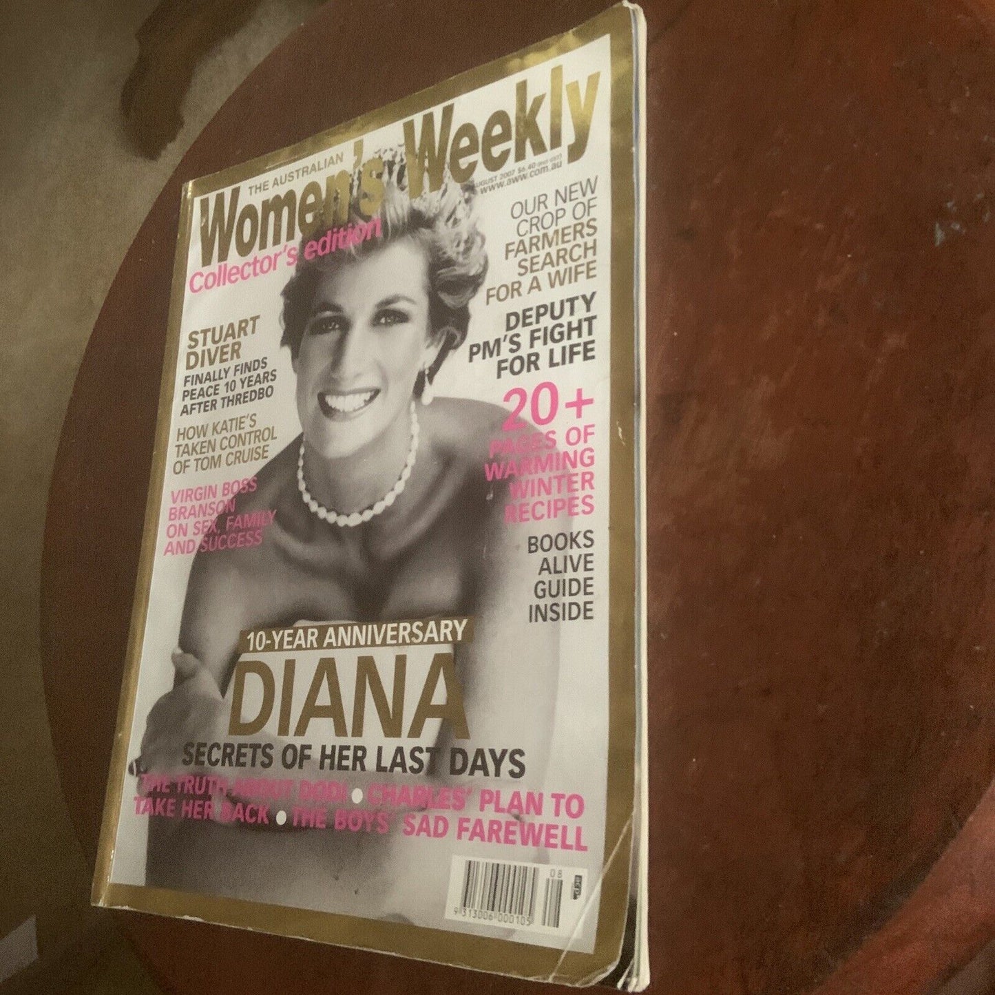 PRINCESS DIANA The Australian Women’s Weekly August 2007 10 Year Anniversary PB