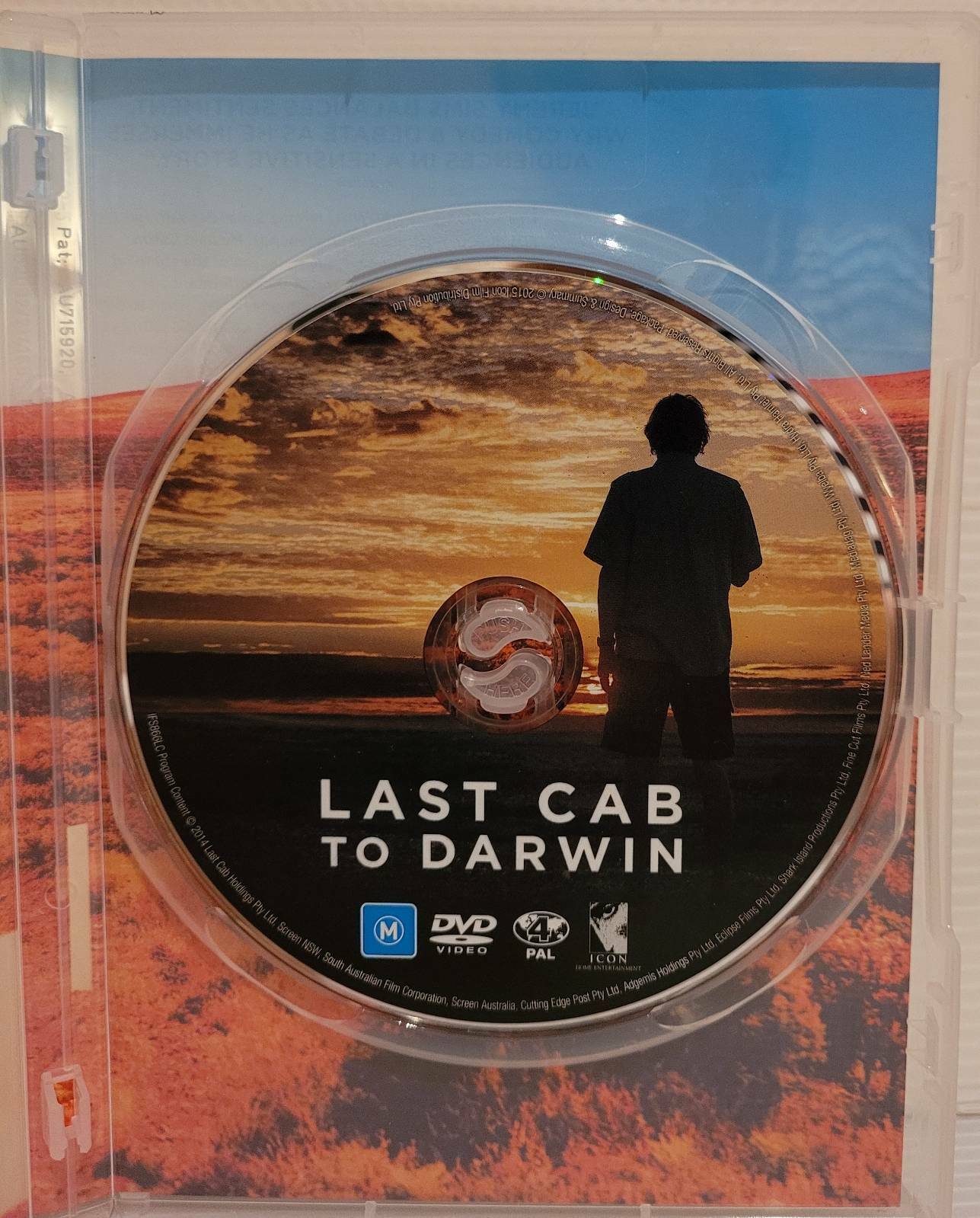 DVD LAST CAB to DARWIN Starring Michael Caton 2015 Rated M Australian Film