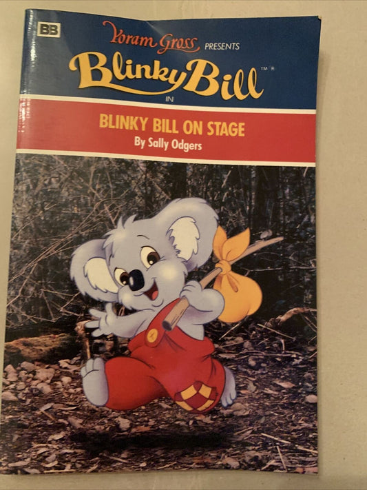 PB Book BLINKY BILL ON STAGE - Sally Odgers 1992 Australian Vintage