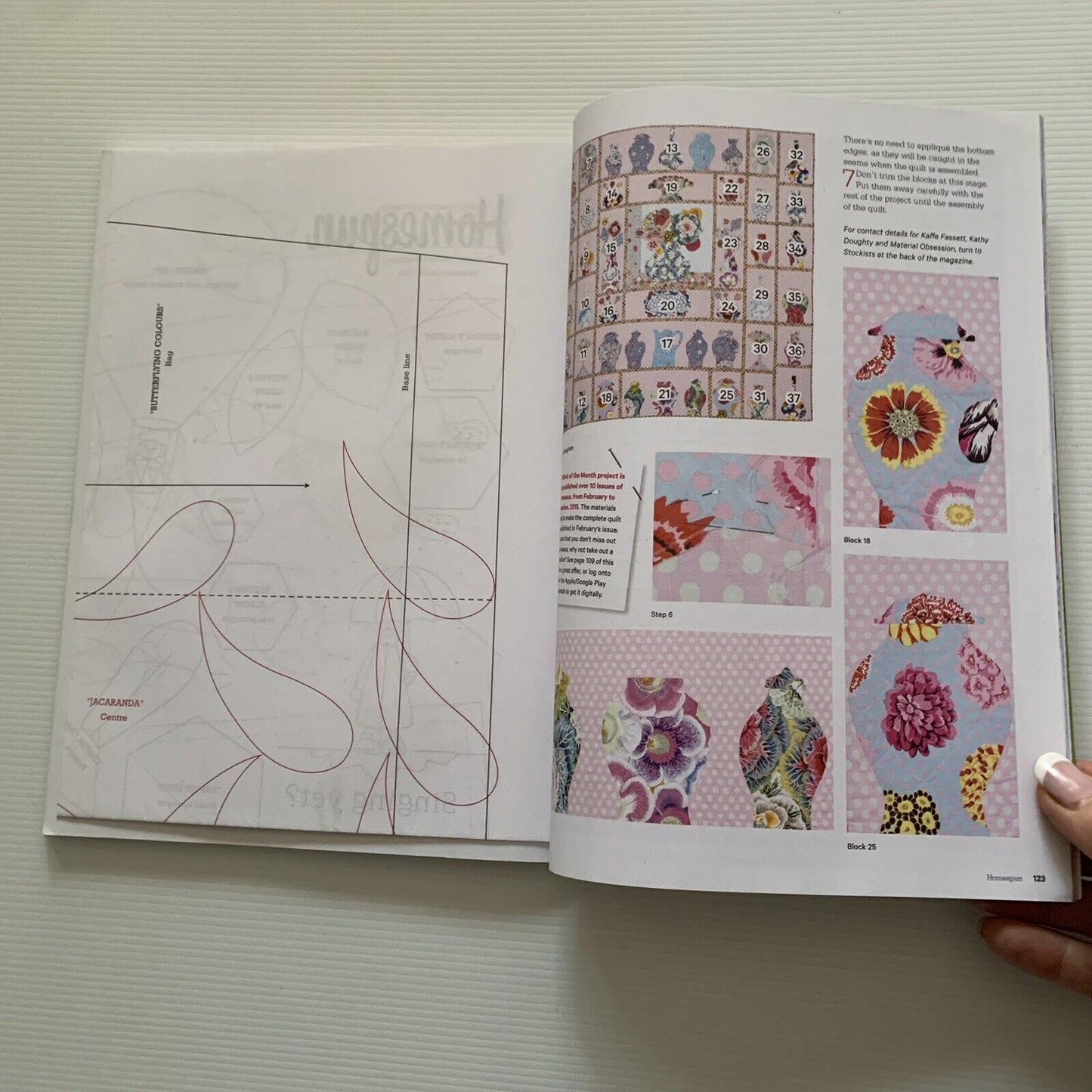 Growth Chart No 142 AUSTRALIAN HOMESPUN Your Heart in Your Hands March 2015