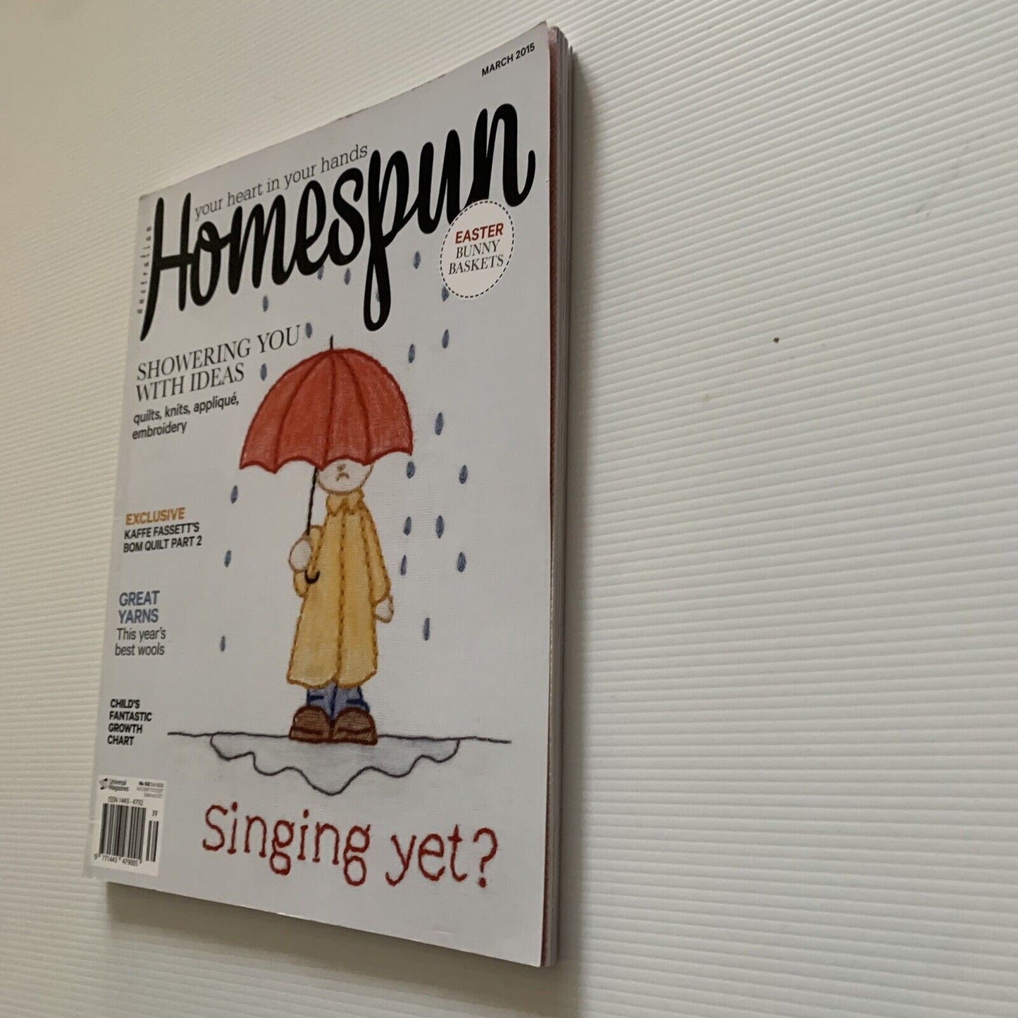 Growth Chart No 142 AUSTRALIAN HOMESPUN Your Heart in Your Hands March 2015