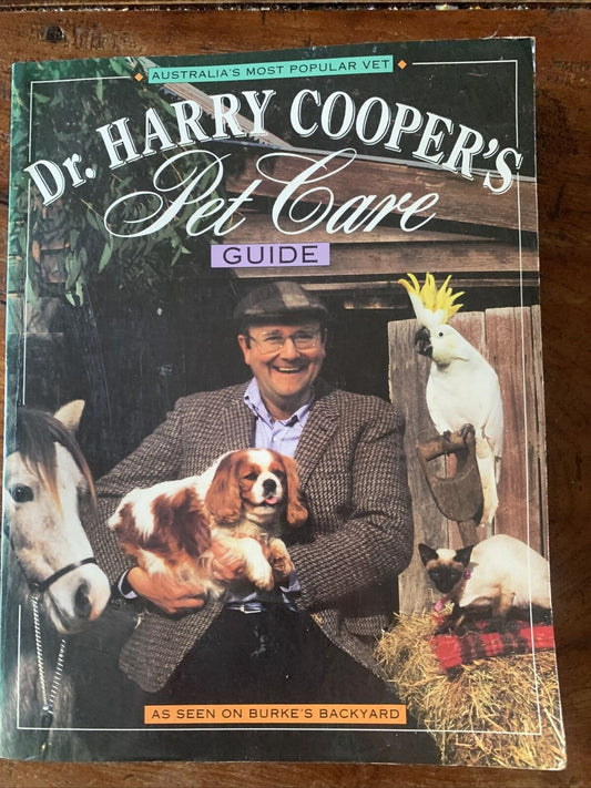 PB Dr HARRY COOPER’S Pet Care Guide 1991 Australian TV Vet Burkes Backyard VTG