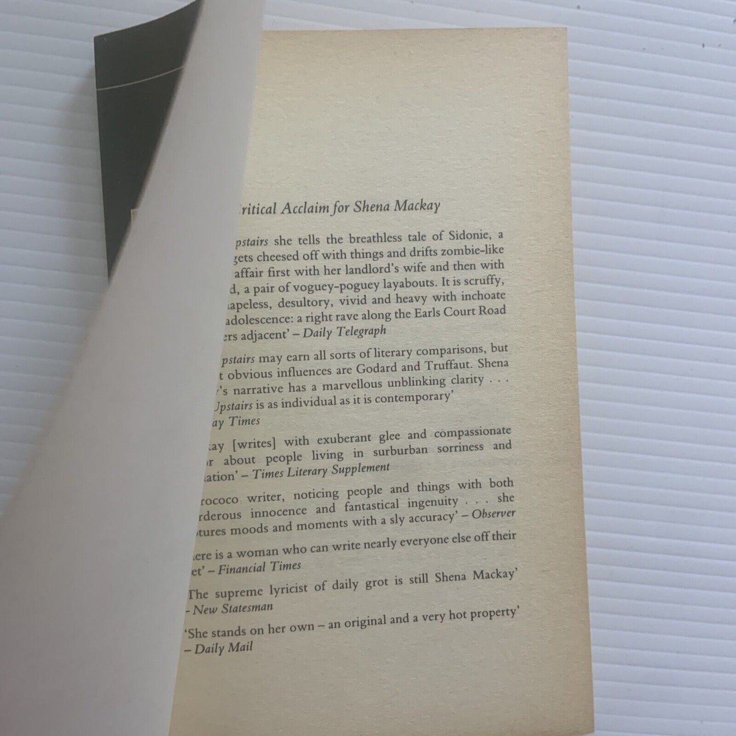 PB Book MUSIC UPSTAIRS Virago Modern Classics by Shena Mackay Novel 1989 NEW