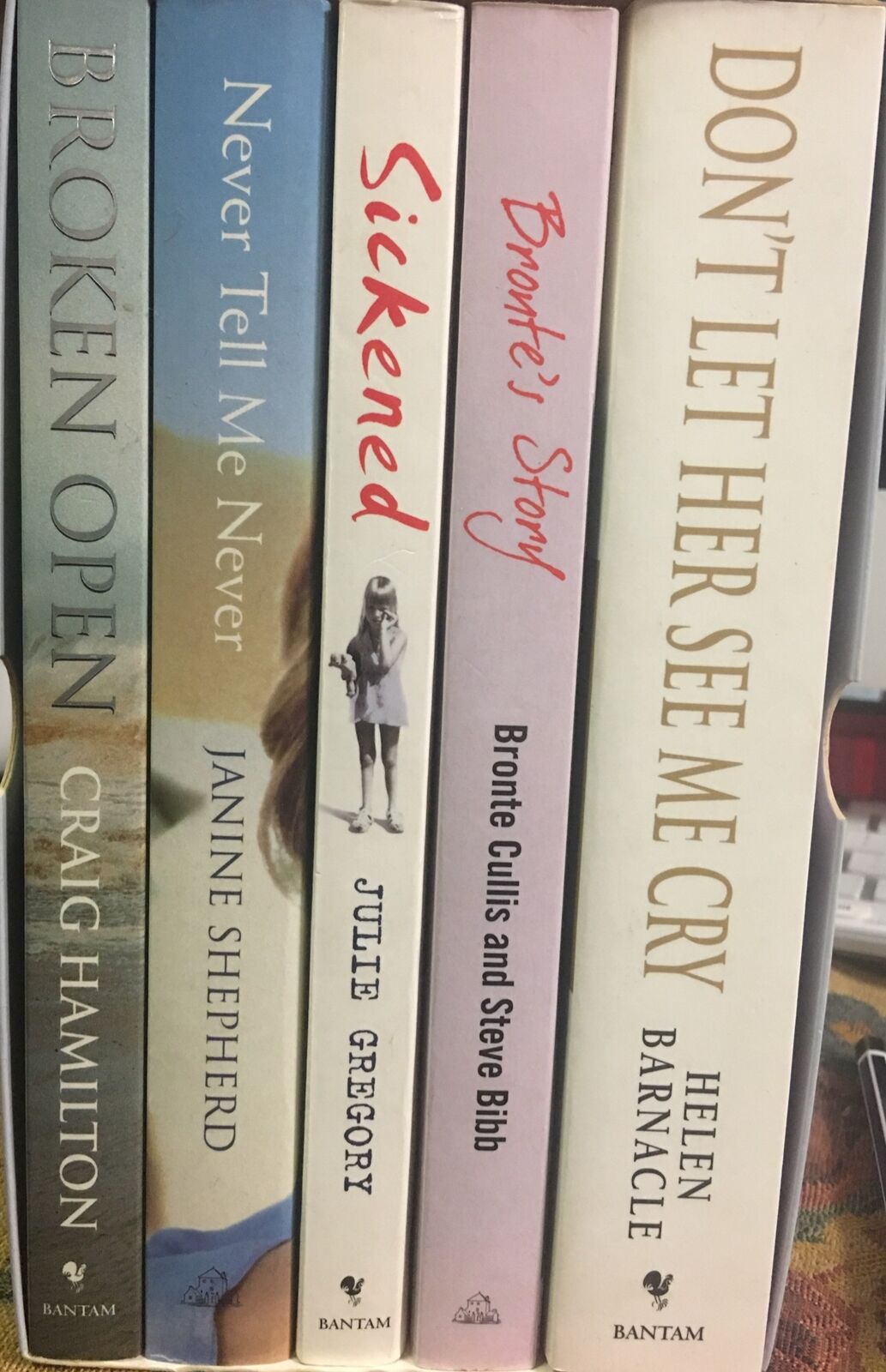 5 Book Set Don’t Let Her See Me Cry A Mother’s Story Helen Barnacle See List NEW