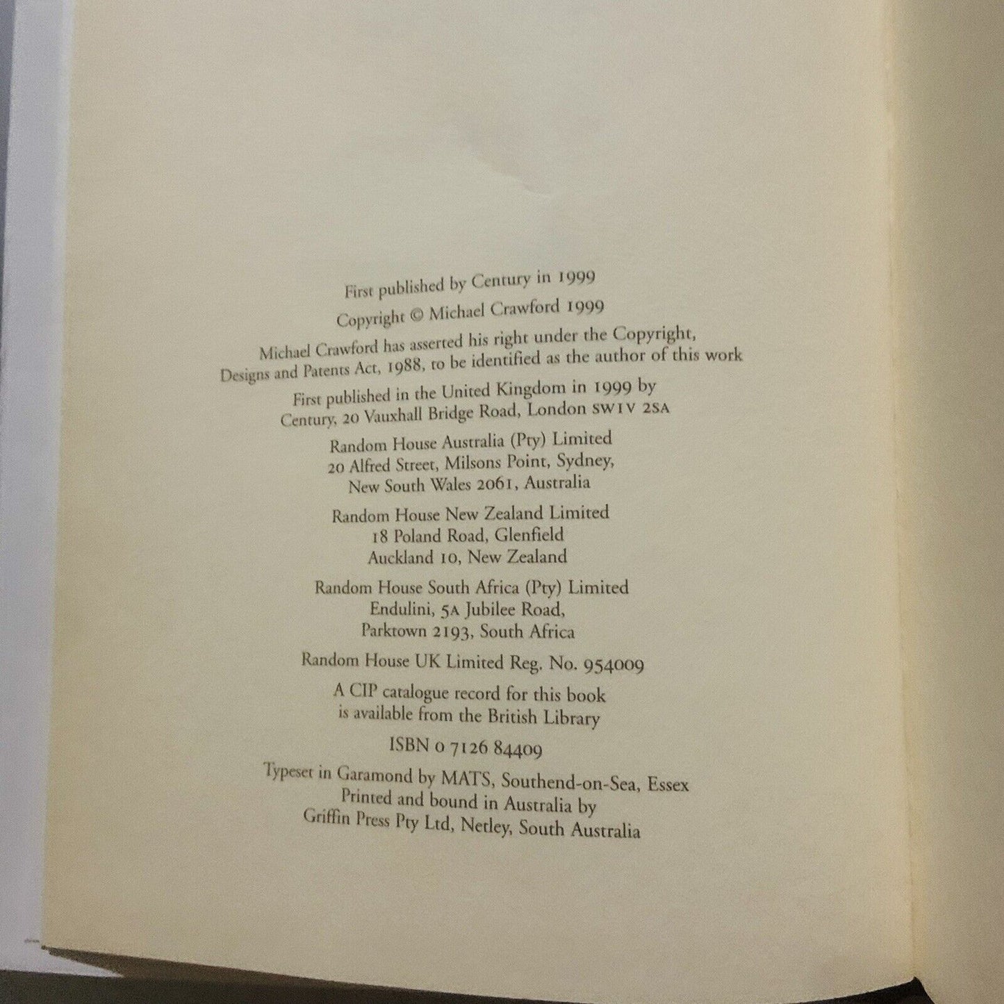 HC Book Michael Crawford PARCEL ARRIVED SAFELY Tied with String Biography DJ