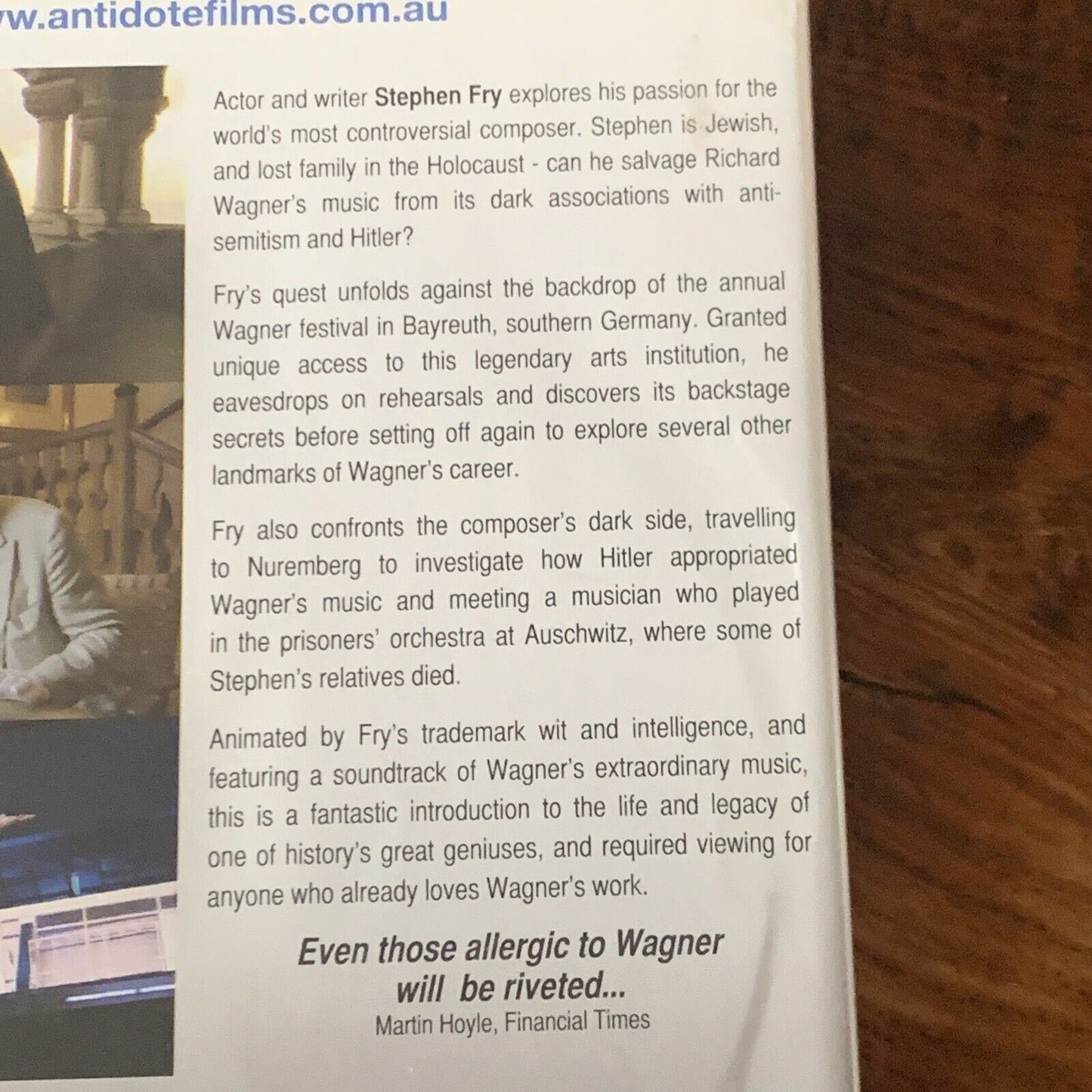 DVD Stephen Fry WAGNER & ME R 4 | 2011 Biography British Patrick McGrady