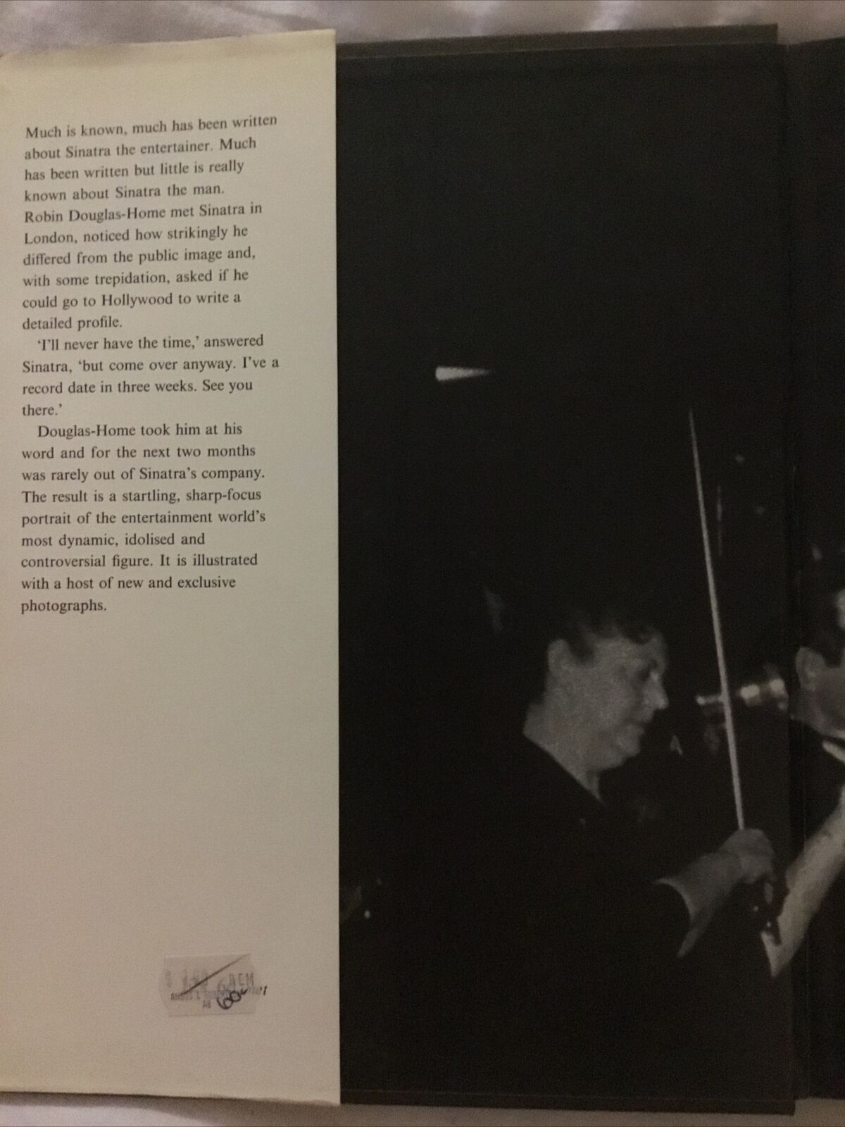 HC SINATRA 1962 Robin Douglas Home Frank Sinatra The Man Biography DJ AGED Book