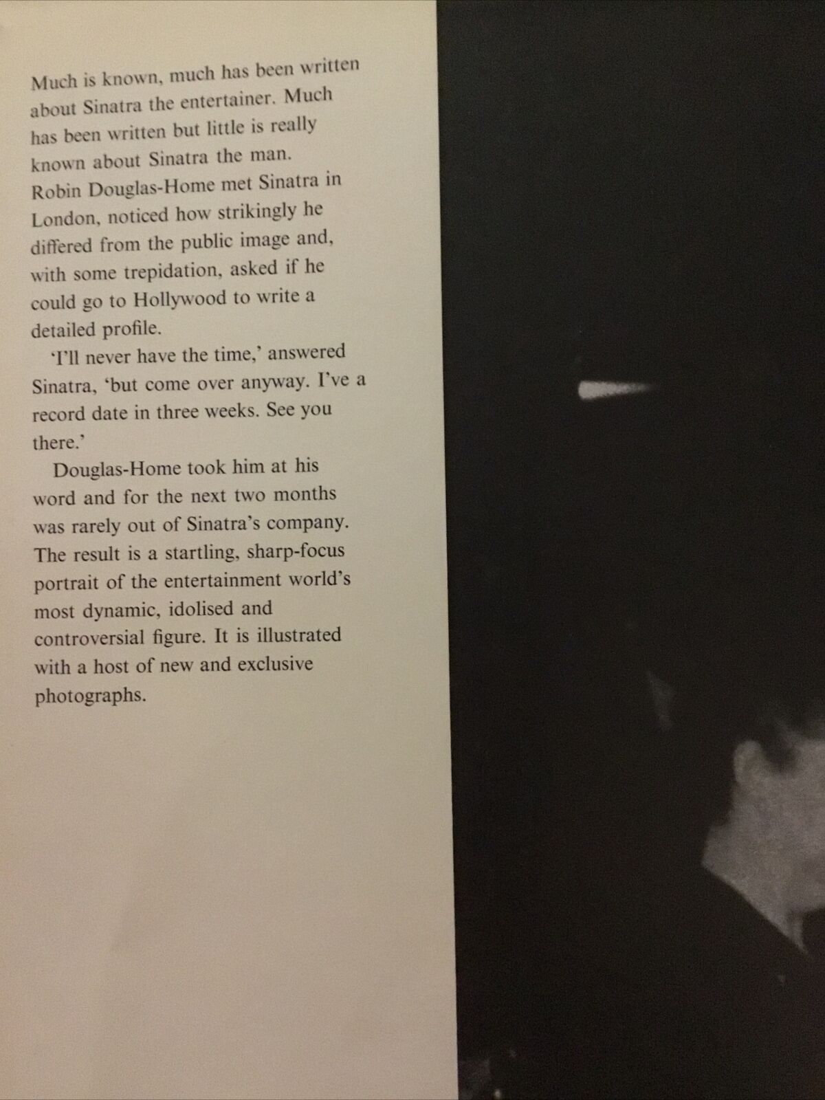 HC SINATRA 1962 Robin Douglas Home Frank Sinatra The Man Biography DJ AGED Book