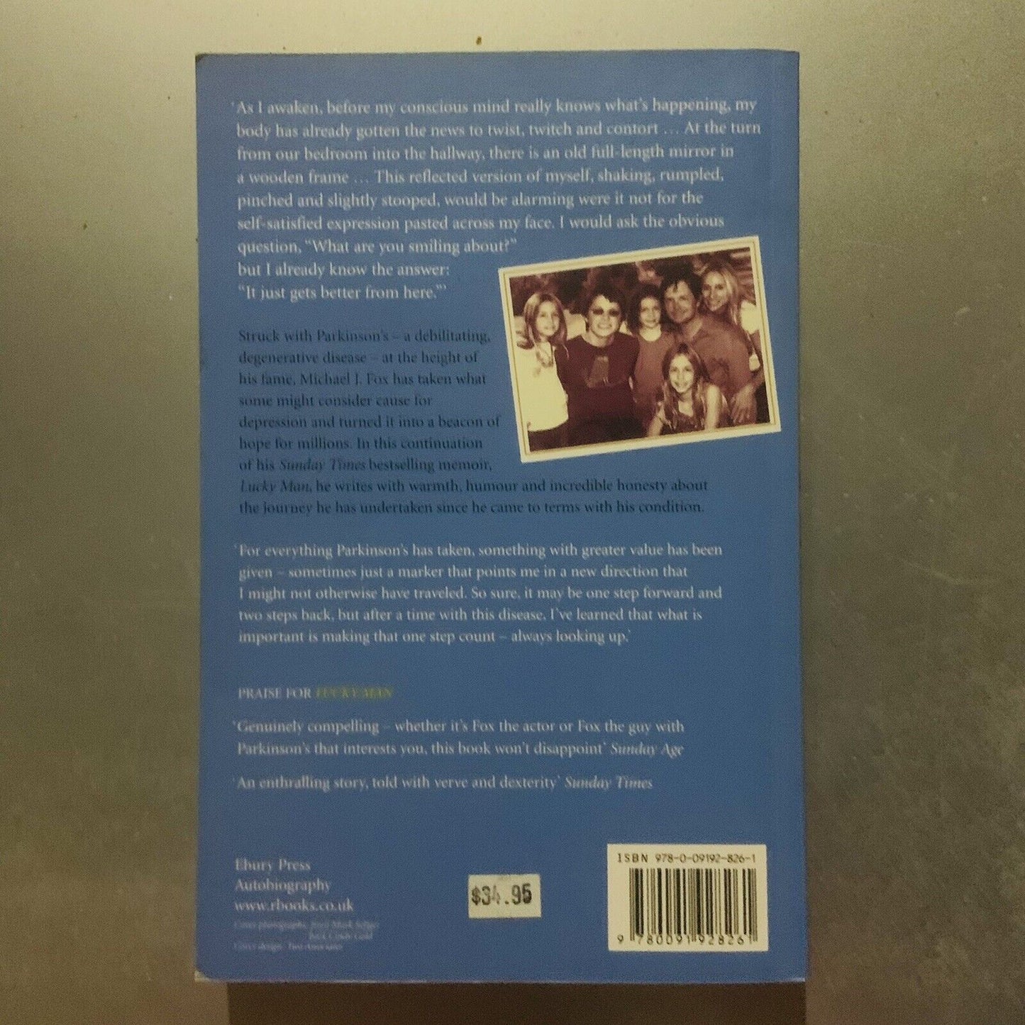 Michael J Fox Always Looking Up Adventures Of An Incurable Optimist Biography PB