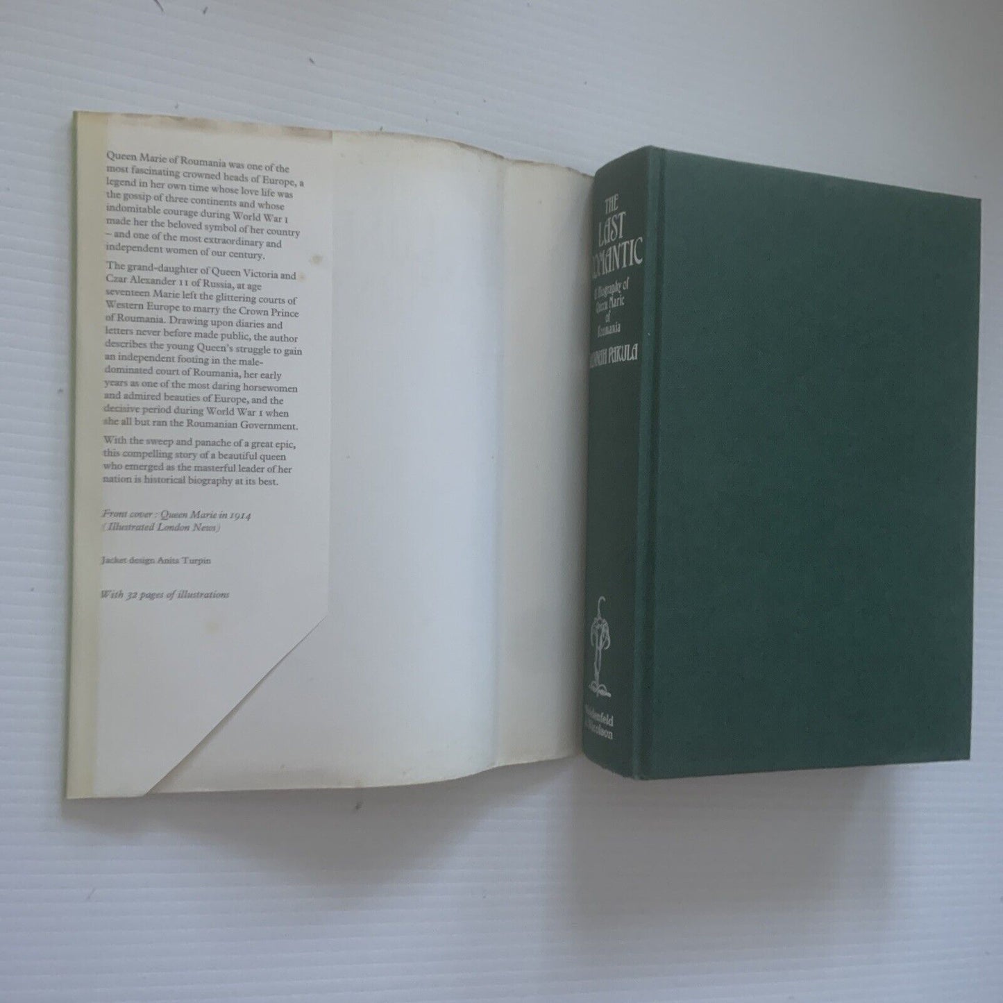 HC The Last Romantic Biography of Queen Marie Of Roumania Hannah Pakula 1985 1st