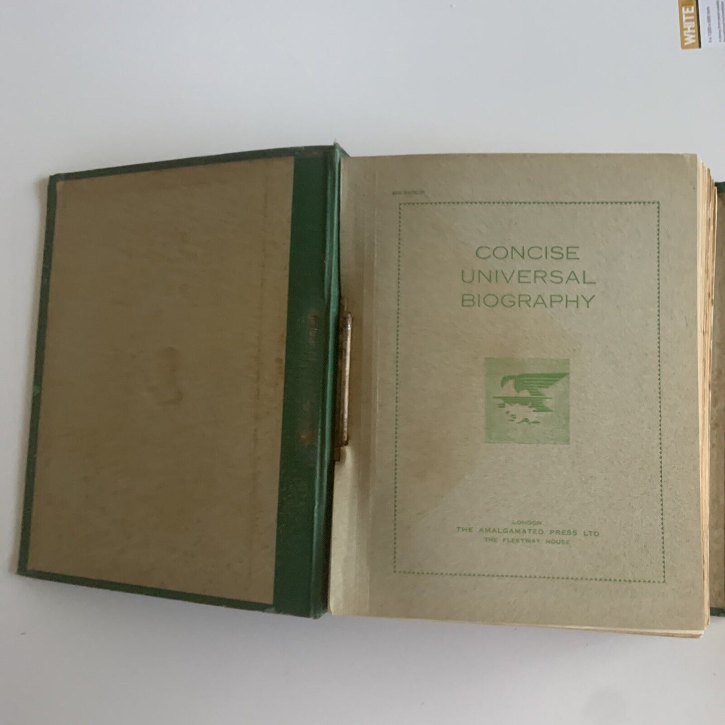 HC CONCISE UNIVERSAL BIOGRAPHY Sir John Hammerton 1934 DICTIONARY Famous People