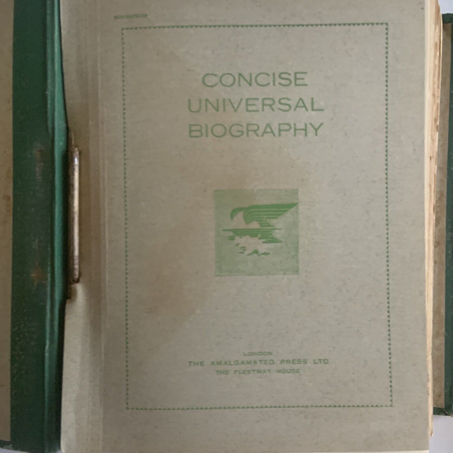 HC CONCISE UNIVERSAL BIOGRAPHY Sir John Hammerton 1934 DICTIONARY Famous People