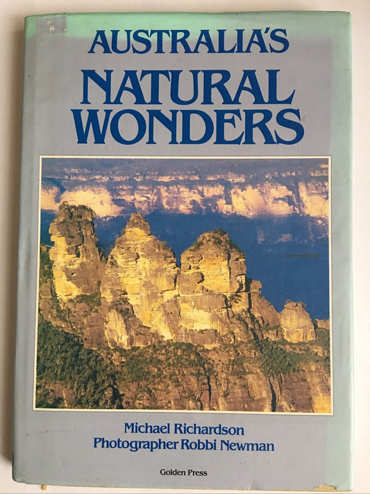 HC Book Australia's Natural Wonders Golden Press 1984 M Richardson Large
