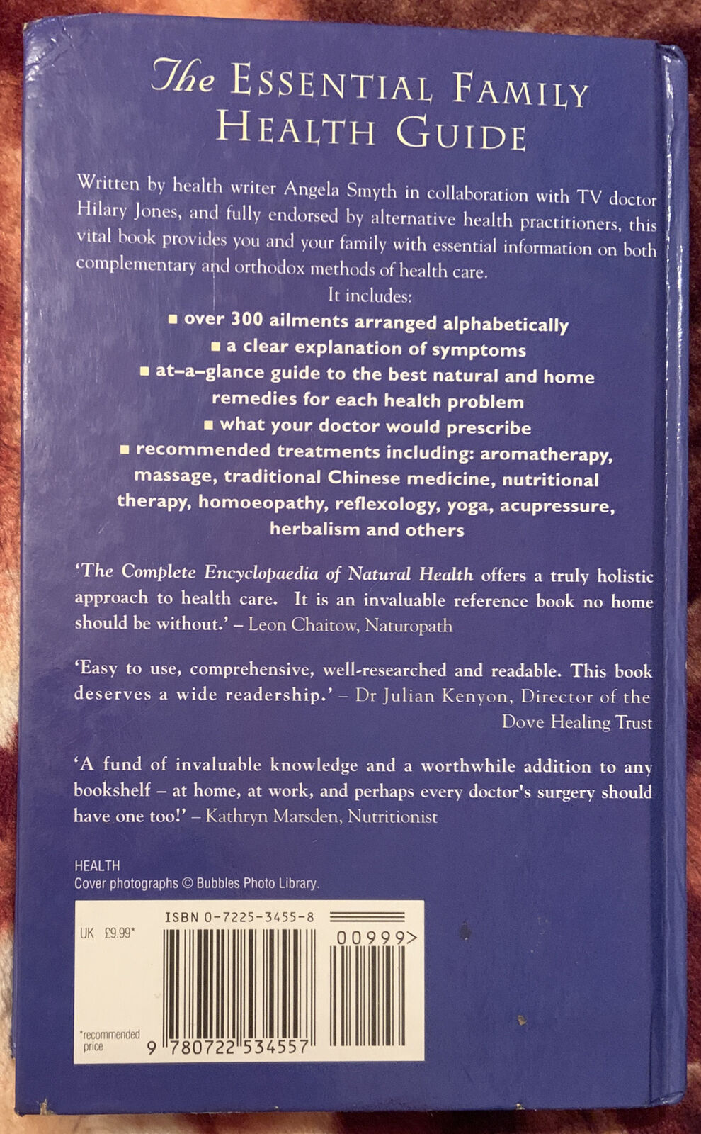 HC Book The Complete Encyclopedia of Natural Health A-Z of Natural Health Defect