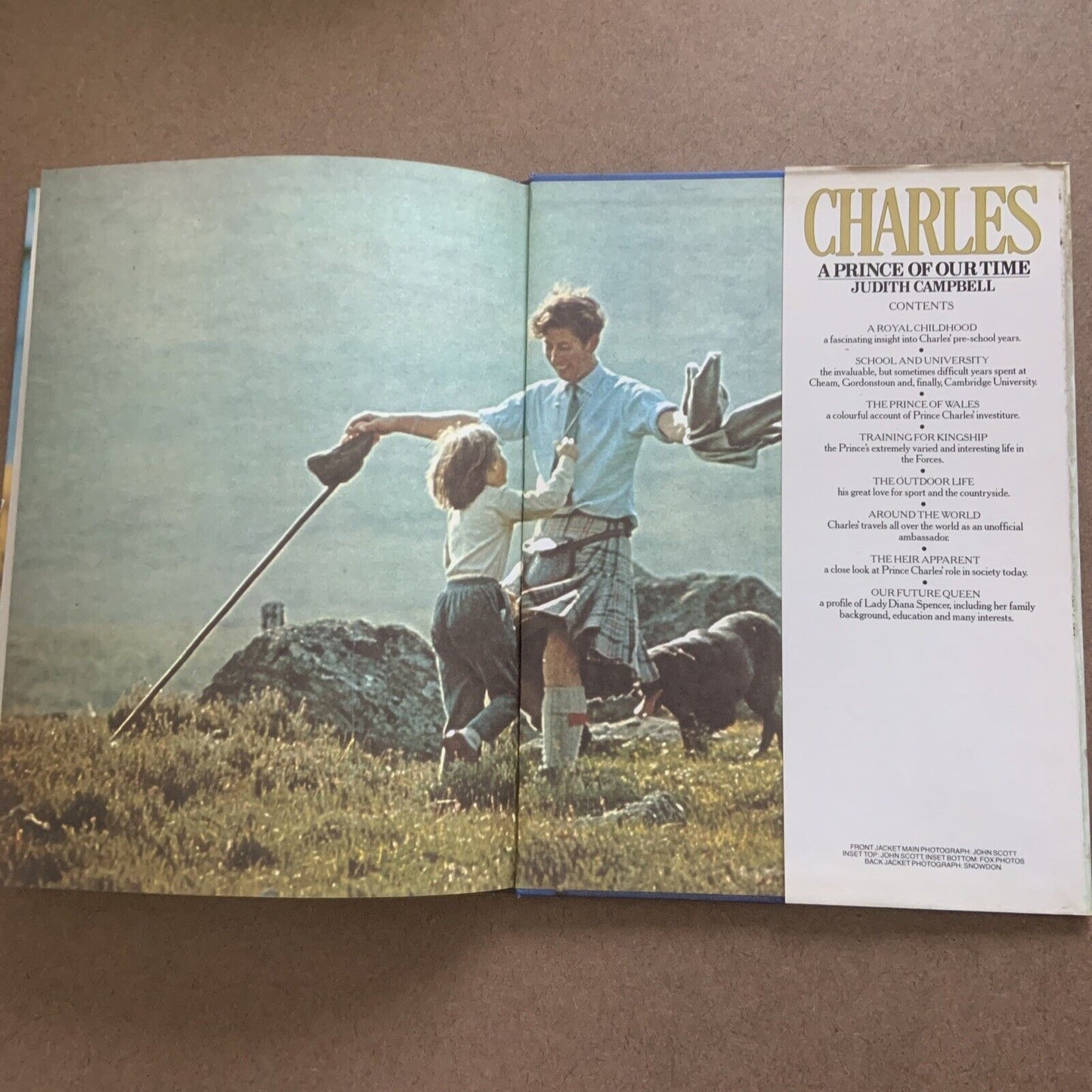 HC Book CHARLES A PRINCE OF OUR TIME Judith Campbell Lady Diana Royal 1981 Lg DJ