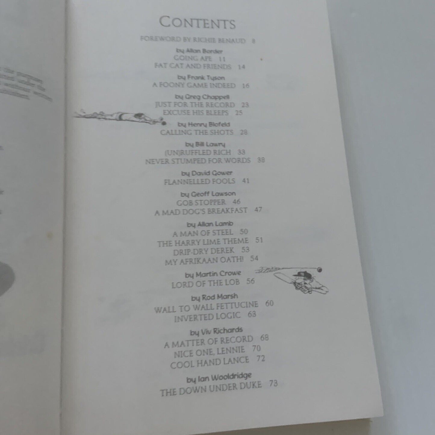 HC Book Laughs On Us Cartoons Jeff Hook Crickets Finest Tell Their Funniest 2008