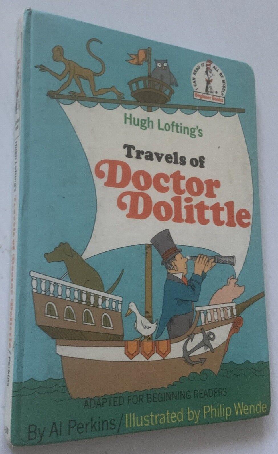 HC Book Hugh Lofting's Travels of DOCTOR DOLITTLE Al Perkins Beginner Books 1968