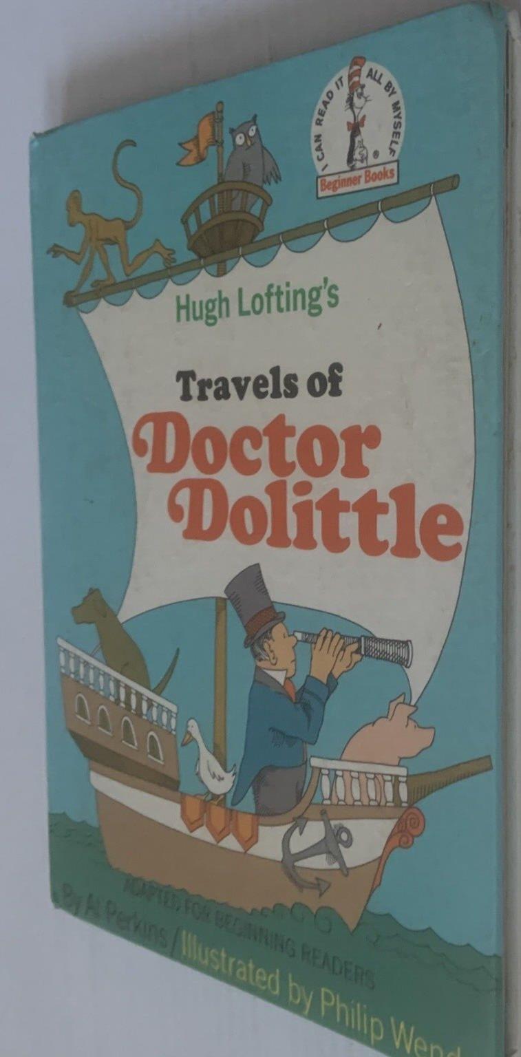 HC Book Hugh Lofting's Travels of DOCTOR DOLITTLE Al Perkins Beginner Books 1968