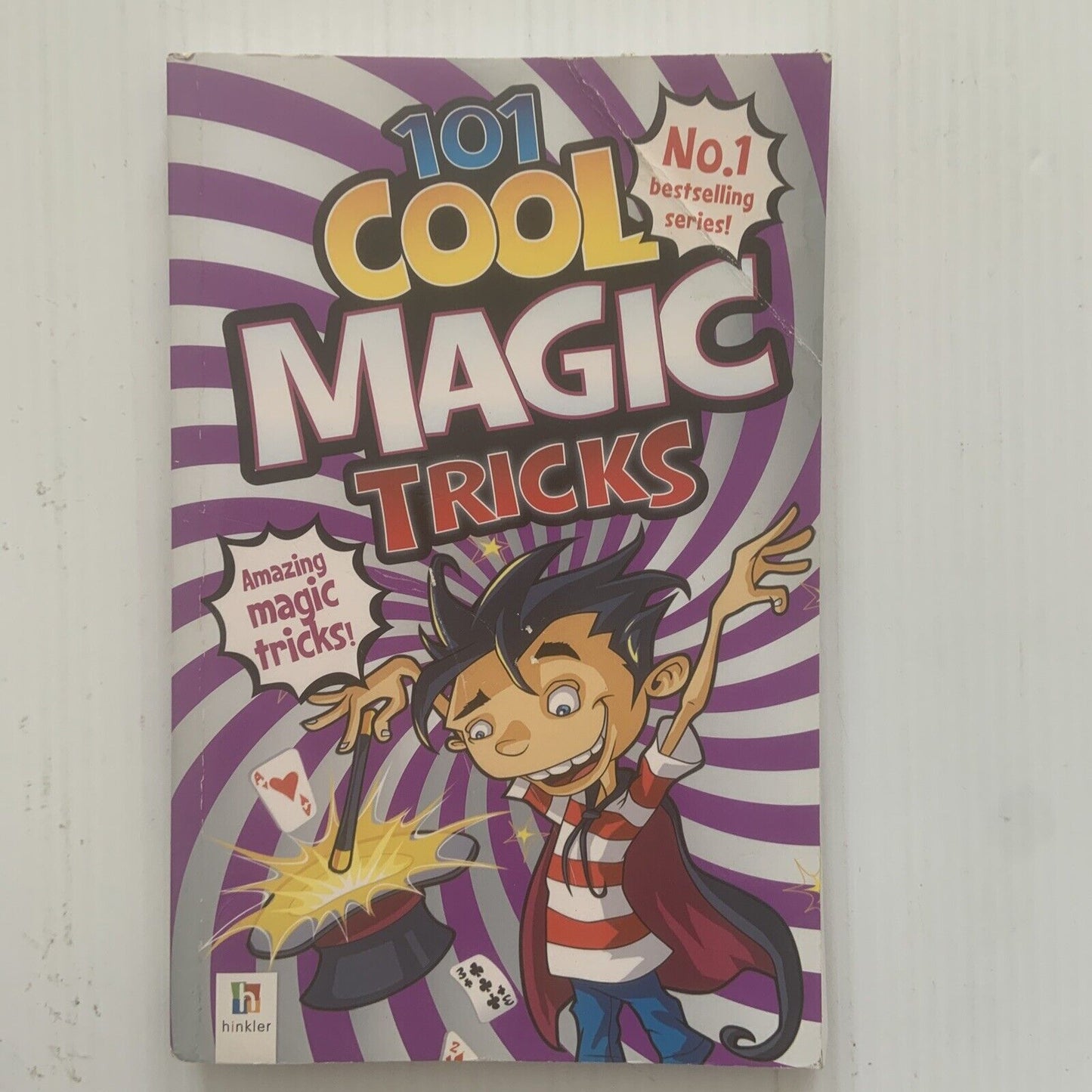 PB Book 101 Cool Magic Tricks Instructions  Crease on Cover 2013 Hinkler