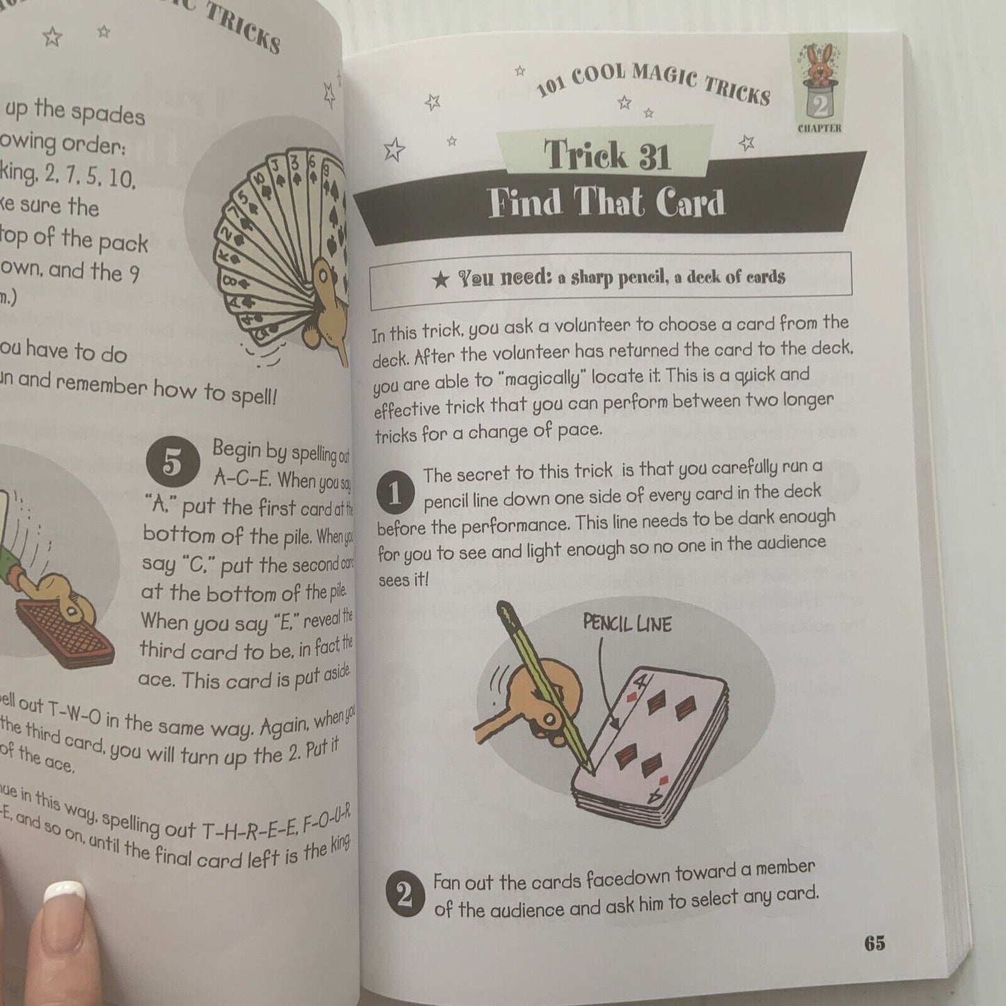 PB Book 101 Cool Magic Tricks Instructions  Crease on Cover 2013 Hinkler