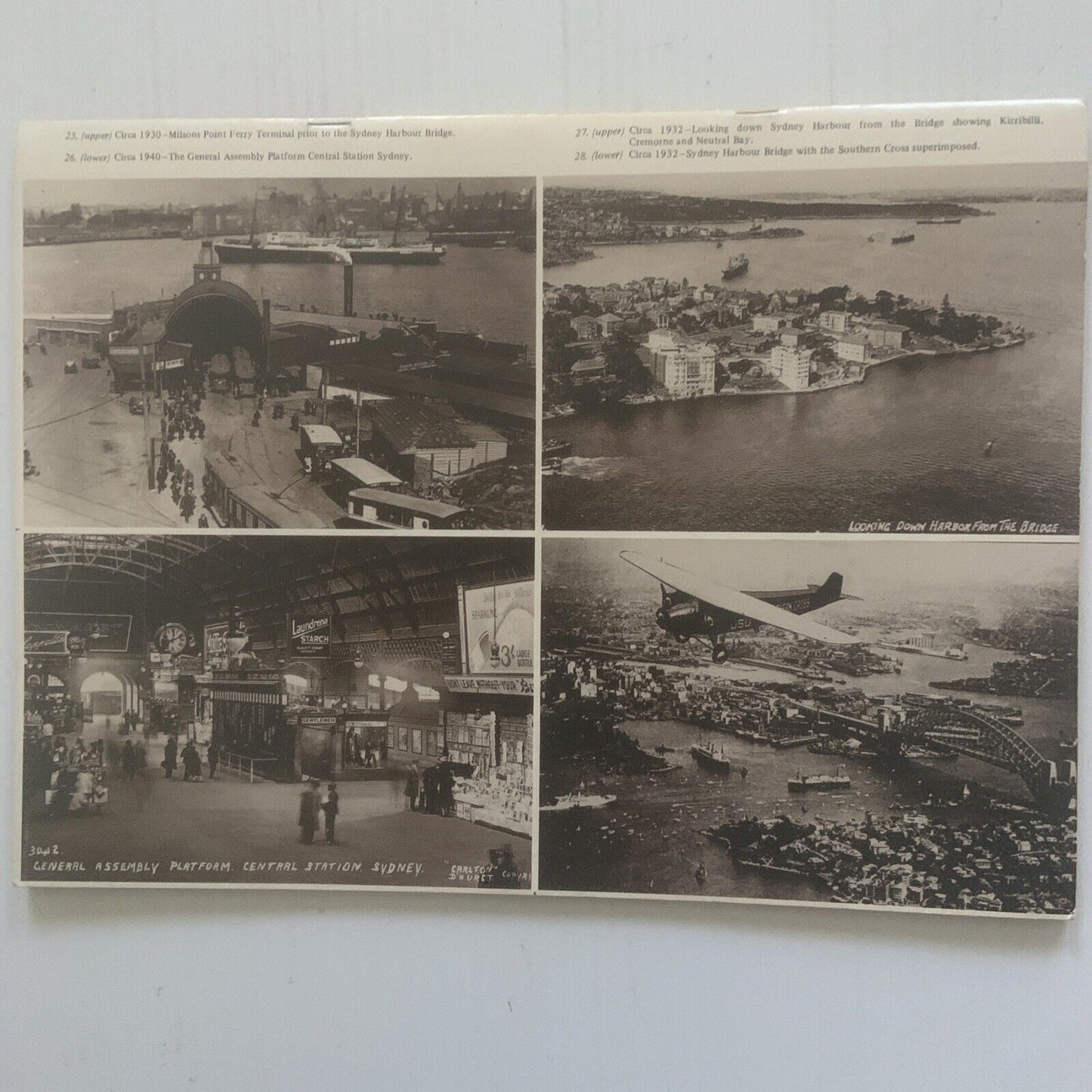 PICTURE POST CARDS OF YESTERYEAR SYDNEY  IN COLOUR - 24 VIEWS