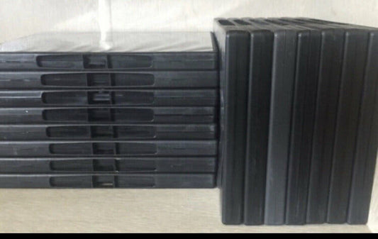 32 EMPTY DVD CD COVERS Hold 2 Discs Replacement Black Tall Jewel Case Clean Used