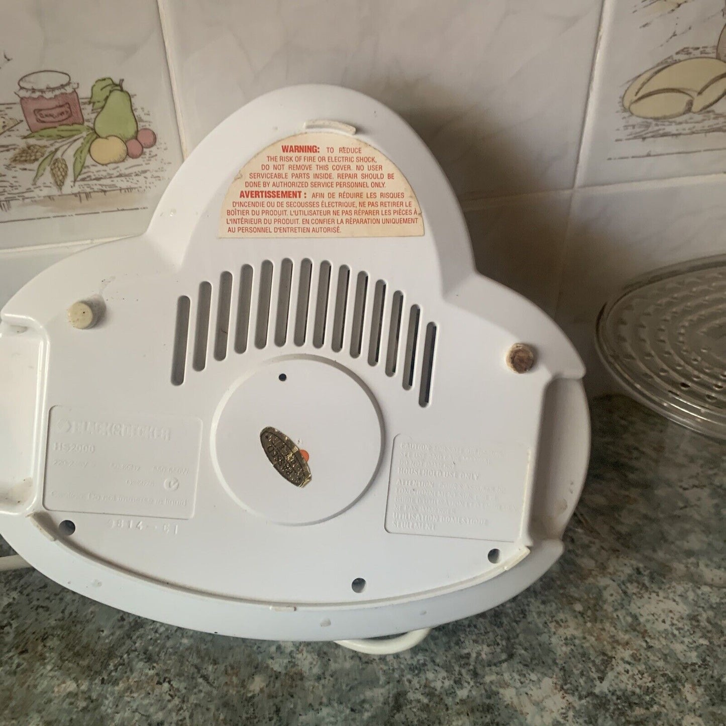 Rice Cooker BLACK & DECKER HS2000 T1 Flavour Scenter Steamer Lid Timer Electric
