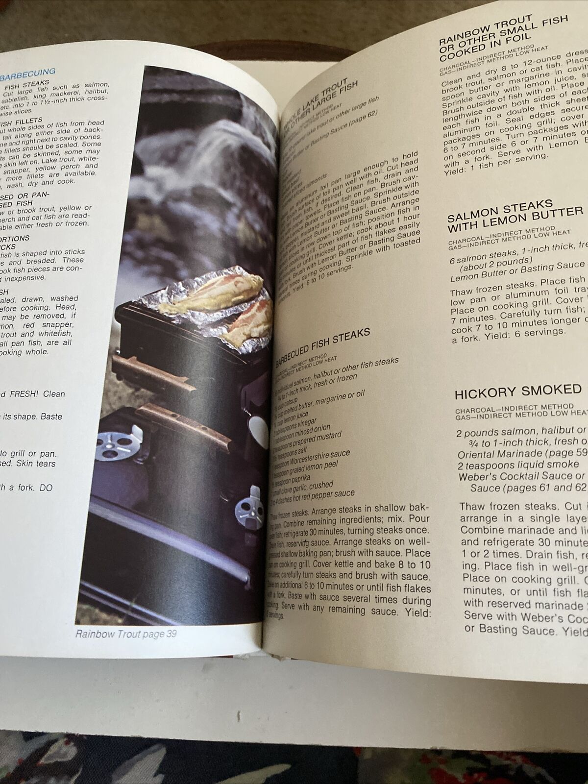 Cookbook BARBECUING the WEBER Covered Way Vintage 1985 BBQ Cookout Recipe Book
