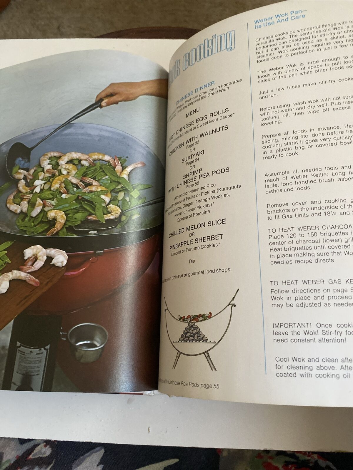 Cookbook BARBECUING the WEBER Covered Way Vintage 1985 BBQ Cookout Recipe Book