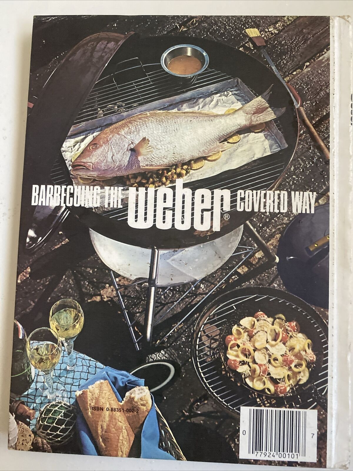 Cookbook BARBECUING the WEBER Covered Way Vintage 1985 BBQ Cookout Recipe Book