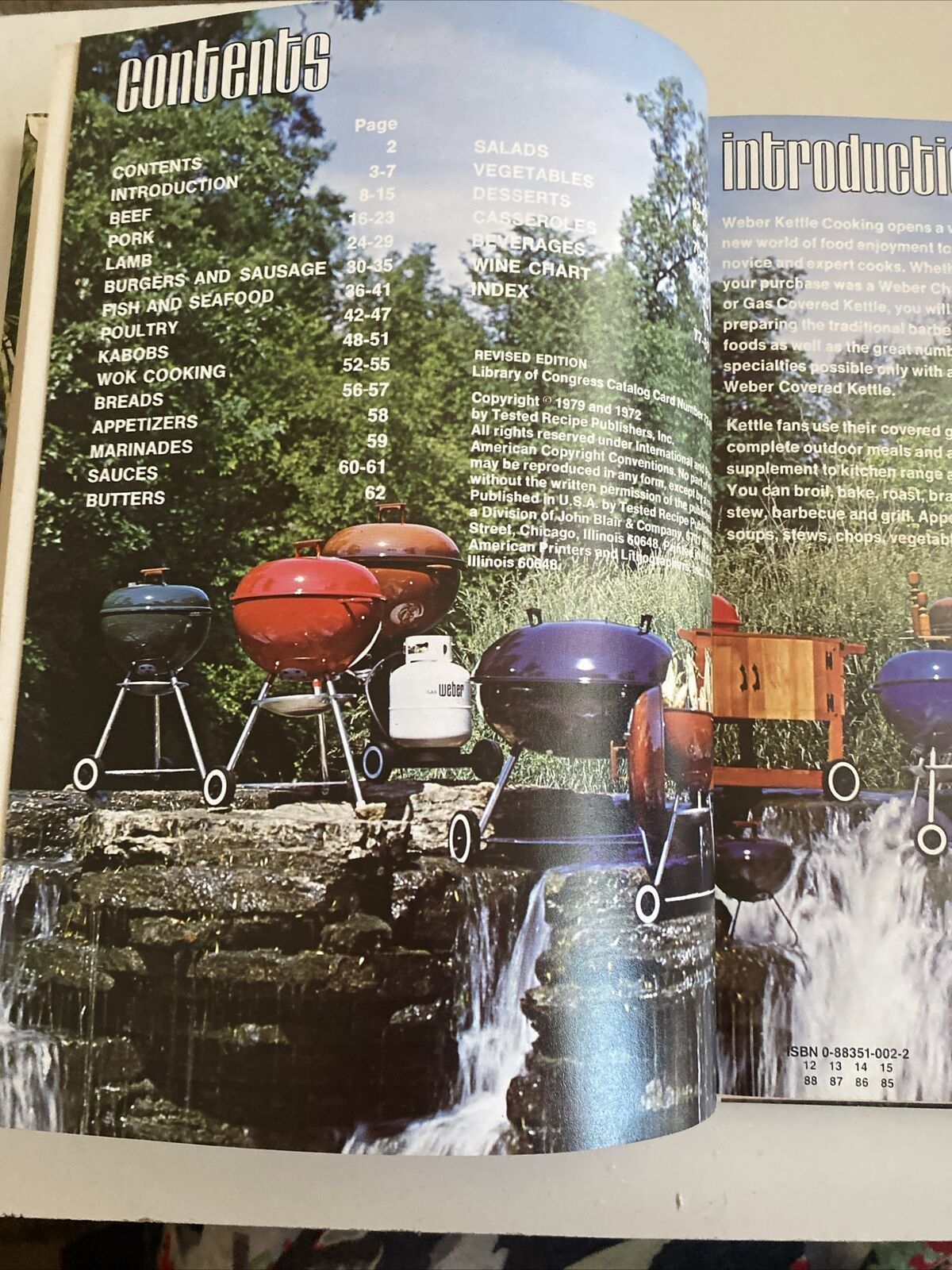 Cookbook BARBECUING the WEBER Covered Way Vintage 1985 BBQ Cookout Recipe Book