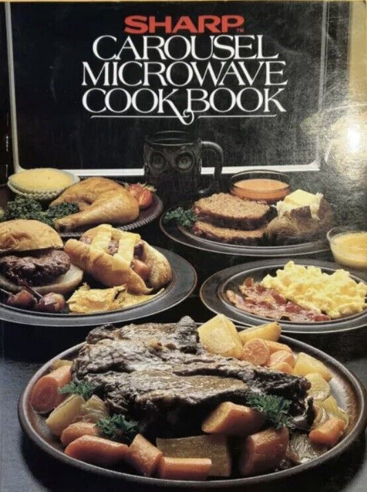 Sharp Carousel Microwave CookBook Instructional Illustrated Colour Recipes Japan