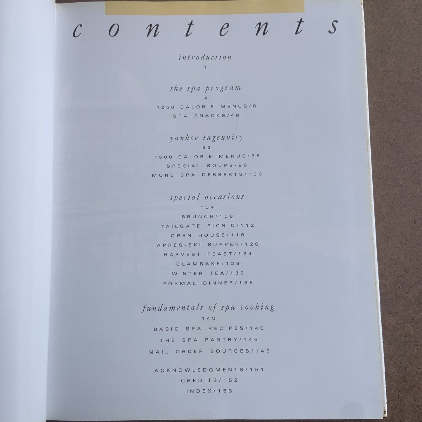 Cookbook SPA FOOD by Edward Safdie Recipes NEW