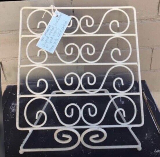 Provincial Wrought Iron Cookbook Holder Stand Display Bench top 28 x 24.5cm