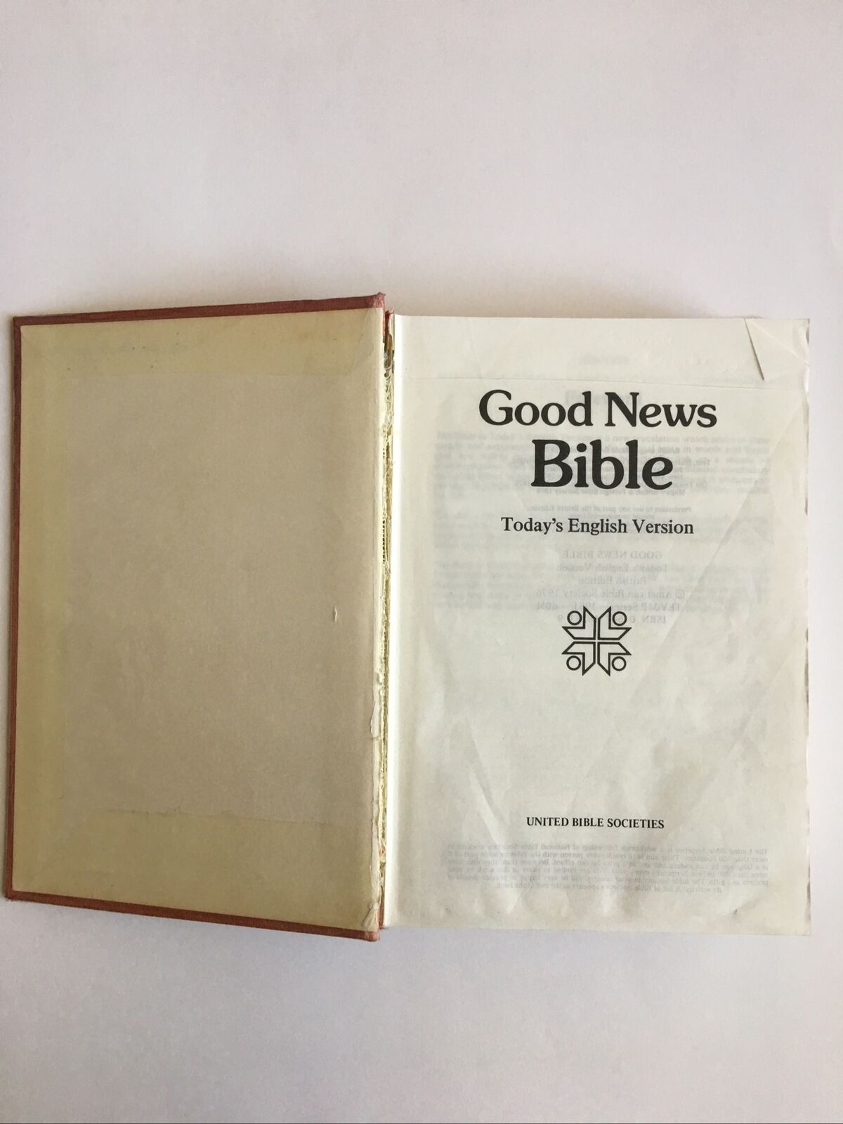 1981 GOOD NEWS BIBLE Todays English Version United Bible Societies 0647162539
