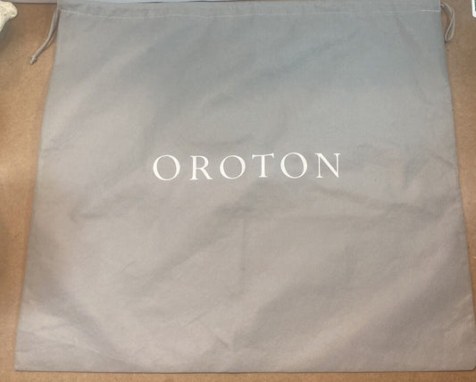 OROTON Dust Cover Grey Fabric Drawstring Bag Logo 54.5.x50cm Marks See Pics