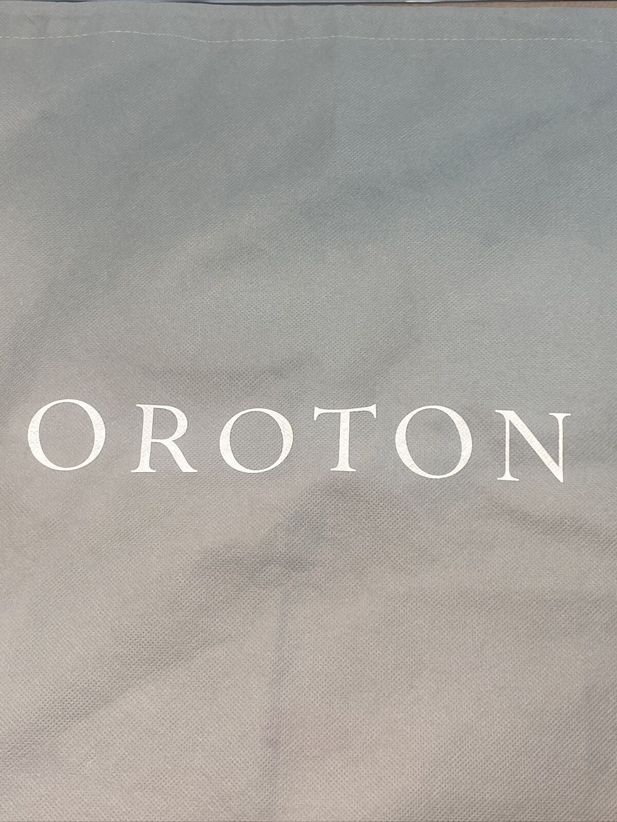 OROTON Dust Cover Grey Fabric Drawstring Bag Logo 54.5.x50cm Marks See Pics