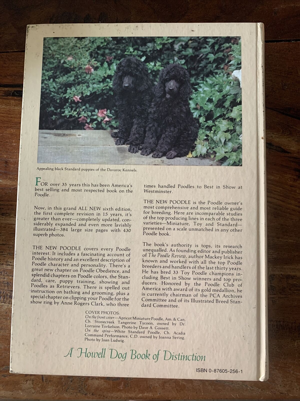 HC Book THE NEW POODLE 6th Edition 1st Printing 1986 Mackey J Irick Jnr  USA Vtg