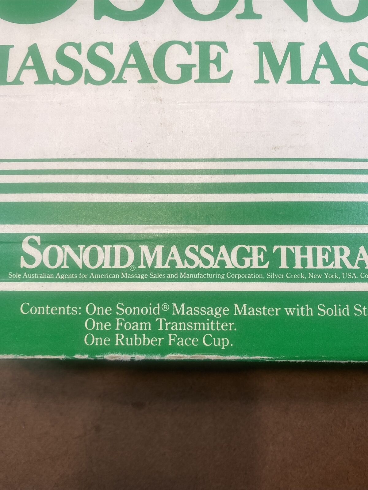 Vintage Sonoid Hand Held Massage Master Heat & Vibration Therapy Manual USA Read